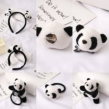 パンダ ぬいぐるみ ヘアピン Amazon.co.jp: パンダ 髪飾り 7個セット カチューシャ ぬいぐるみ ヘア